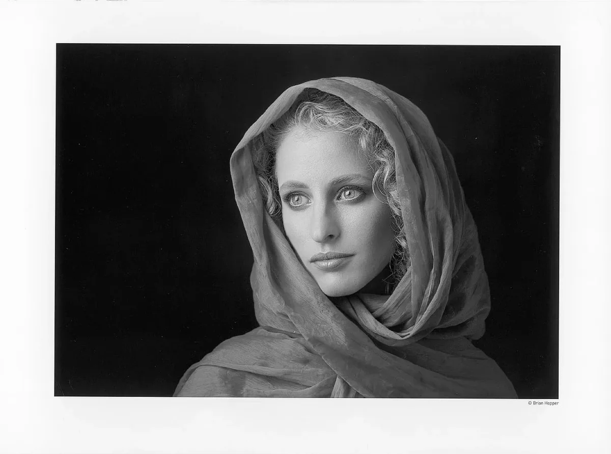 Portrait en noir et blanc tiré sur Platine Fibre Rag